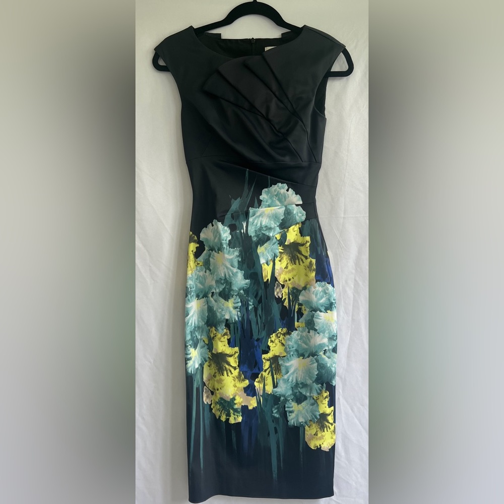 Stunning, Karen Millen deep navy blue dress. Size 4.